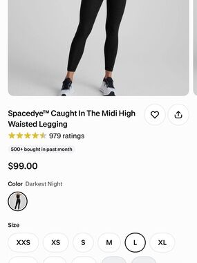 Beyond Yoga Midi High Waisted Legging in Darkest Night